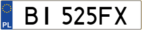 Trailer License Plate